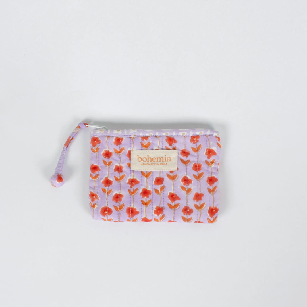 Lilac Bohemia Zip Purse