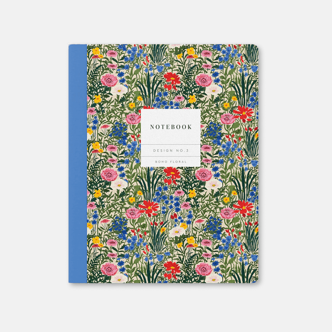Boho Floral Exercise Book