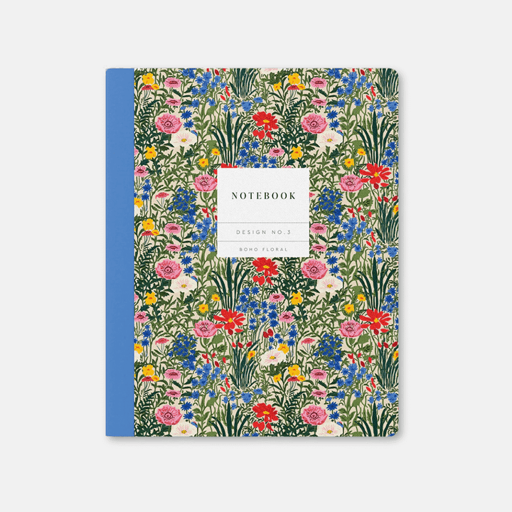 Boho Floral Exercise Book