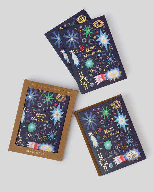 Bright Christmas Charity Christmas Card 6 Pack