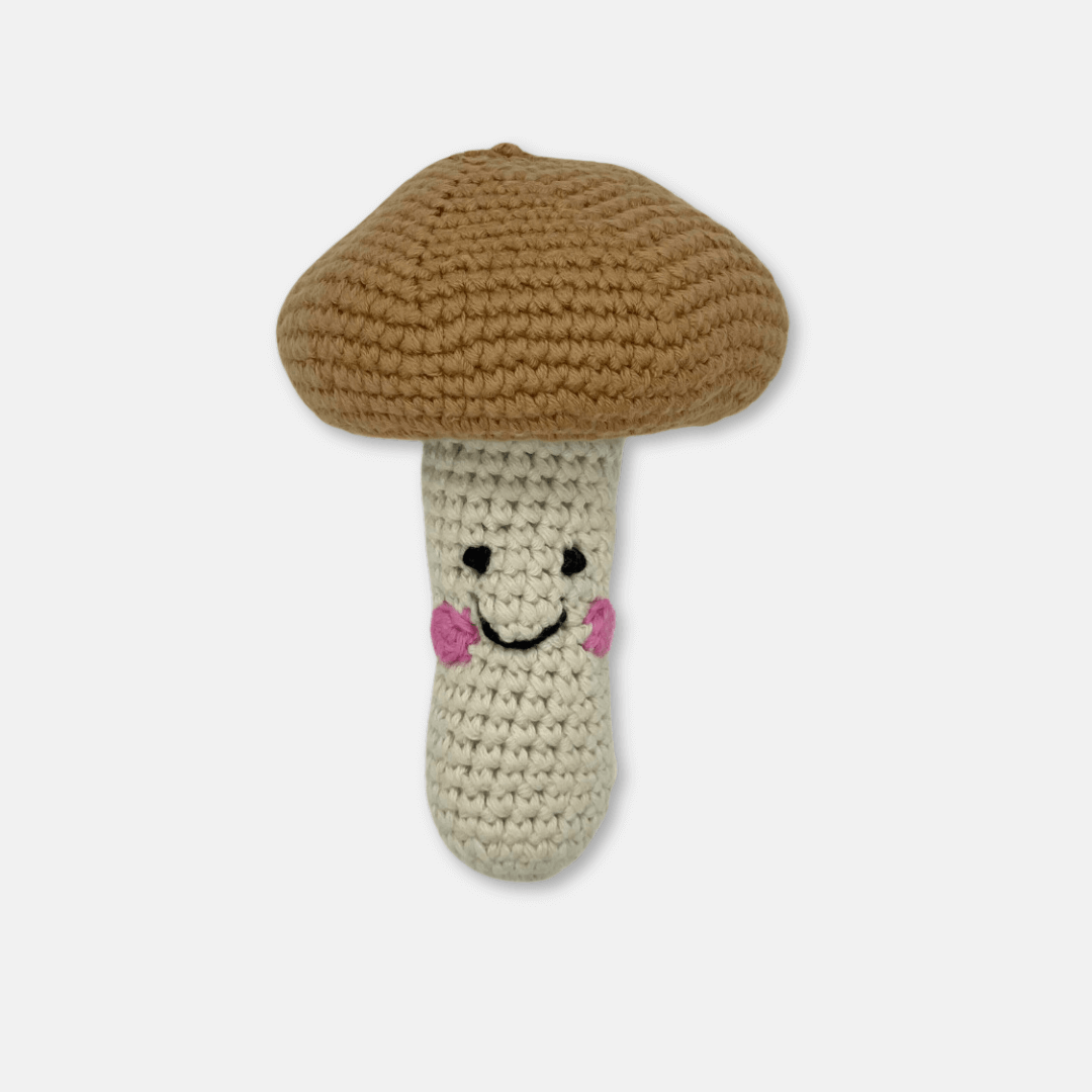 Mushroom Crochet Rattle