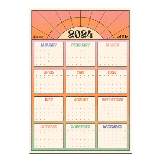 cai & jo 2024 Wall Calendar