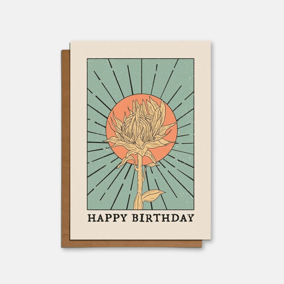 Birthday Rays Greetings Card