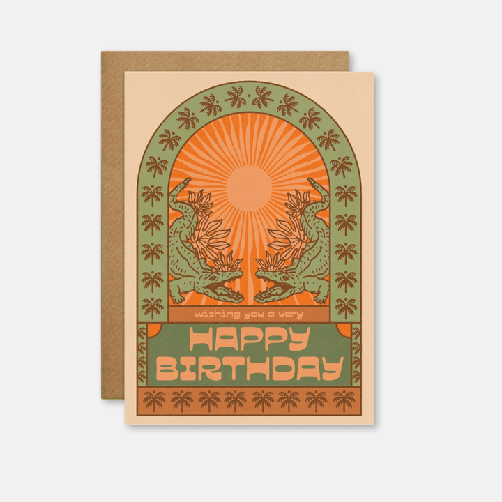 Crocodile Birthday Card