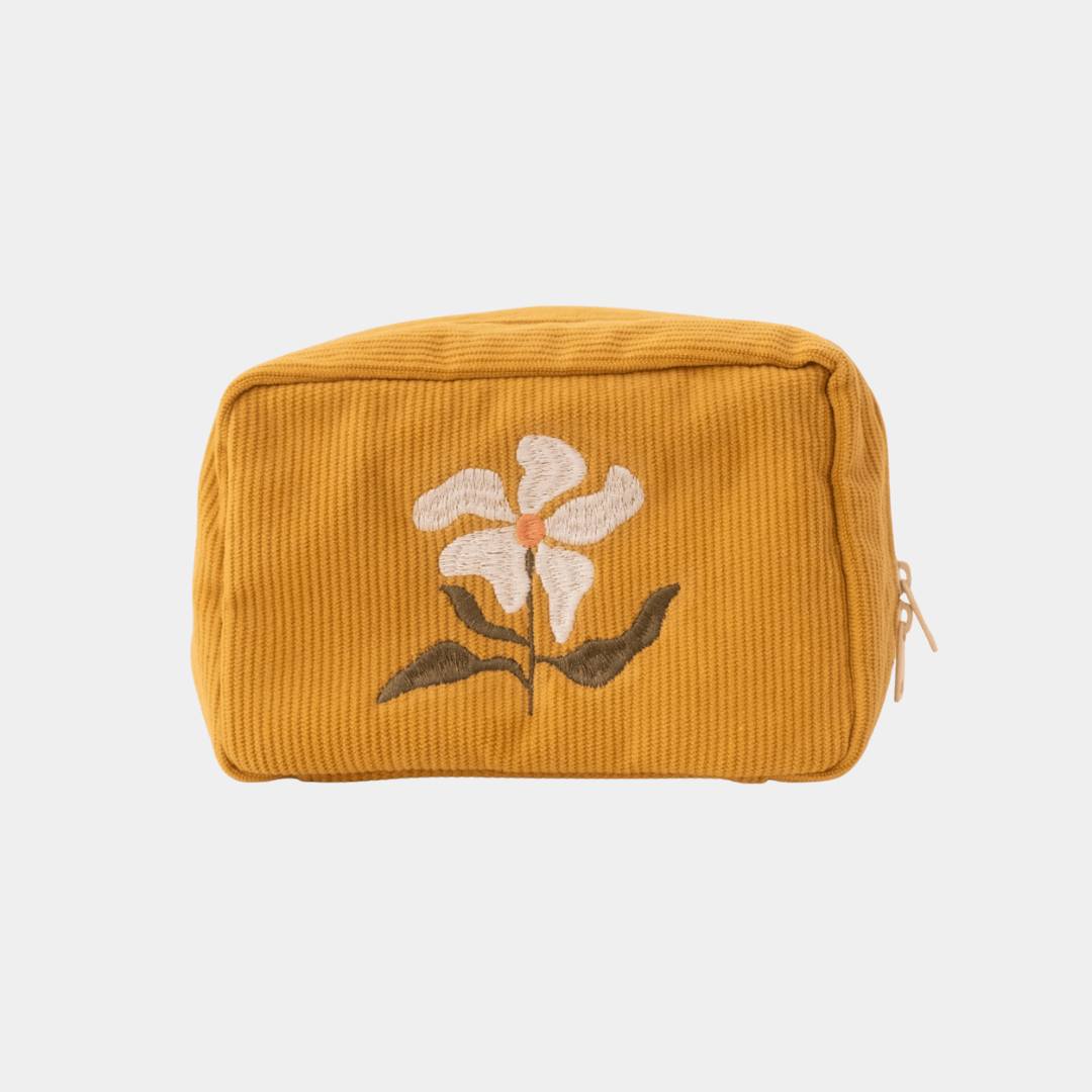 Marigold Corduroy Zip Pouch