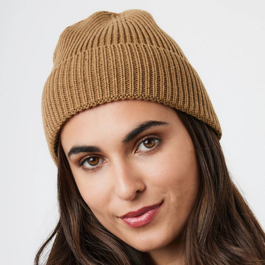 Camel Recycled Beanie Hat