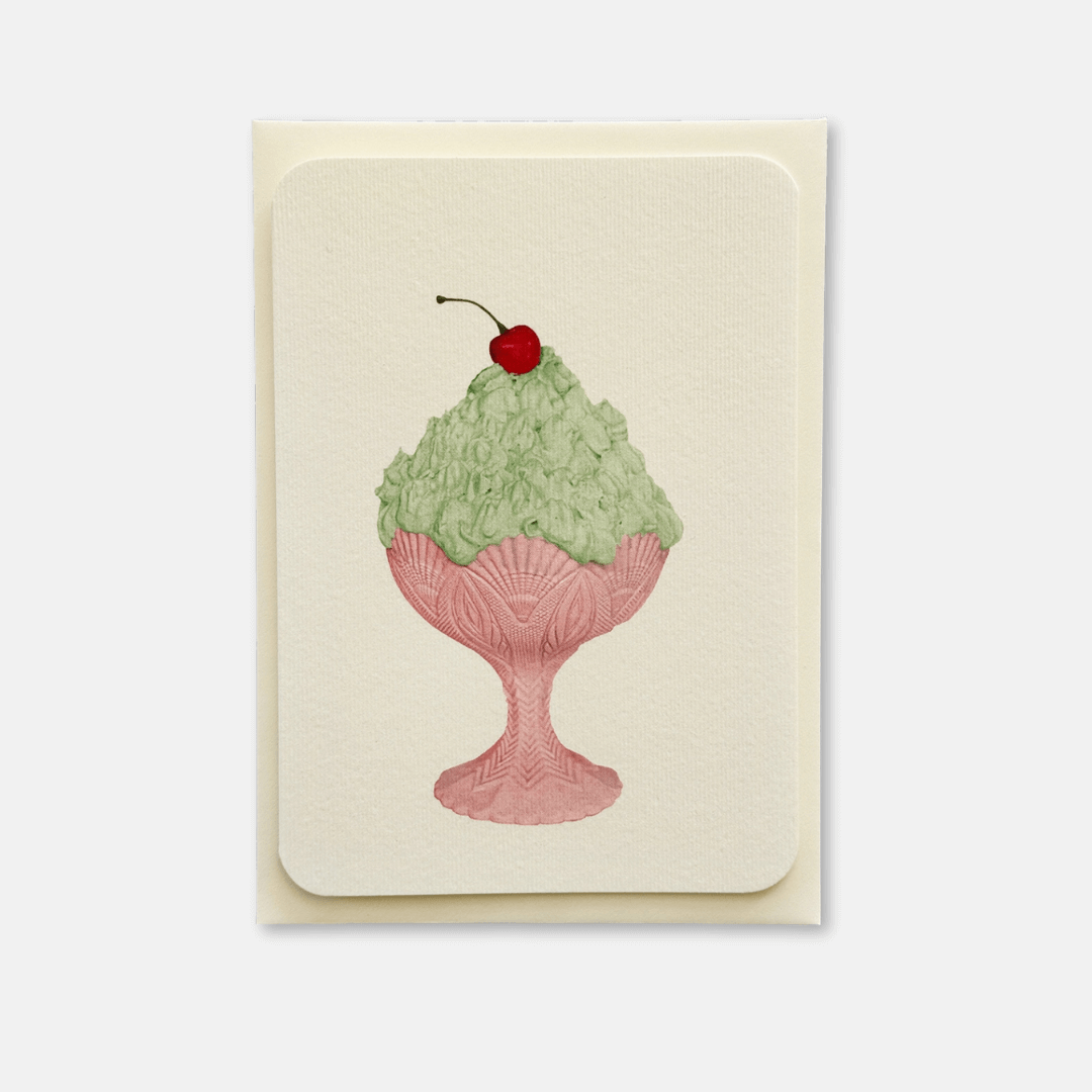 Pistachio Chantilly Cream Greetings Card