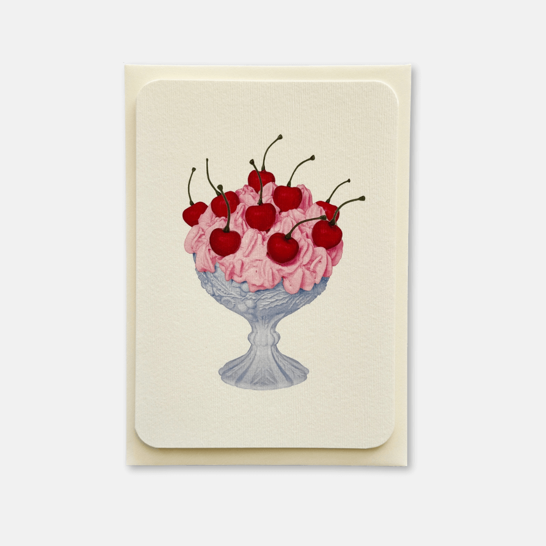 Strawberry Chantilly Cream Greetings Card