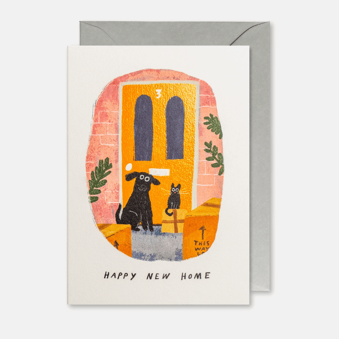 Furry Friends New Home Greetings Card
