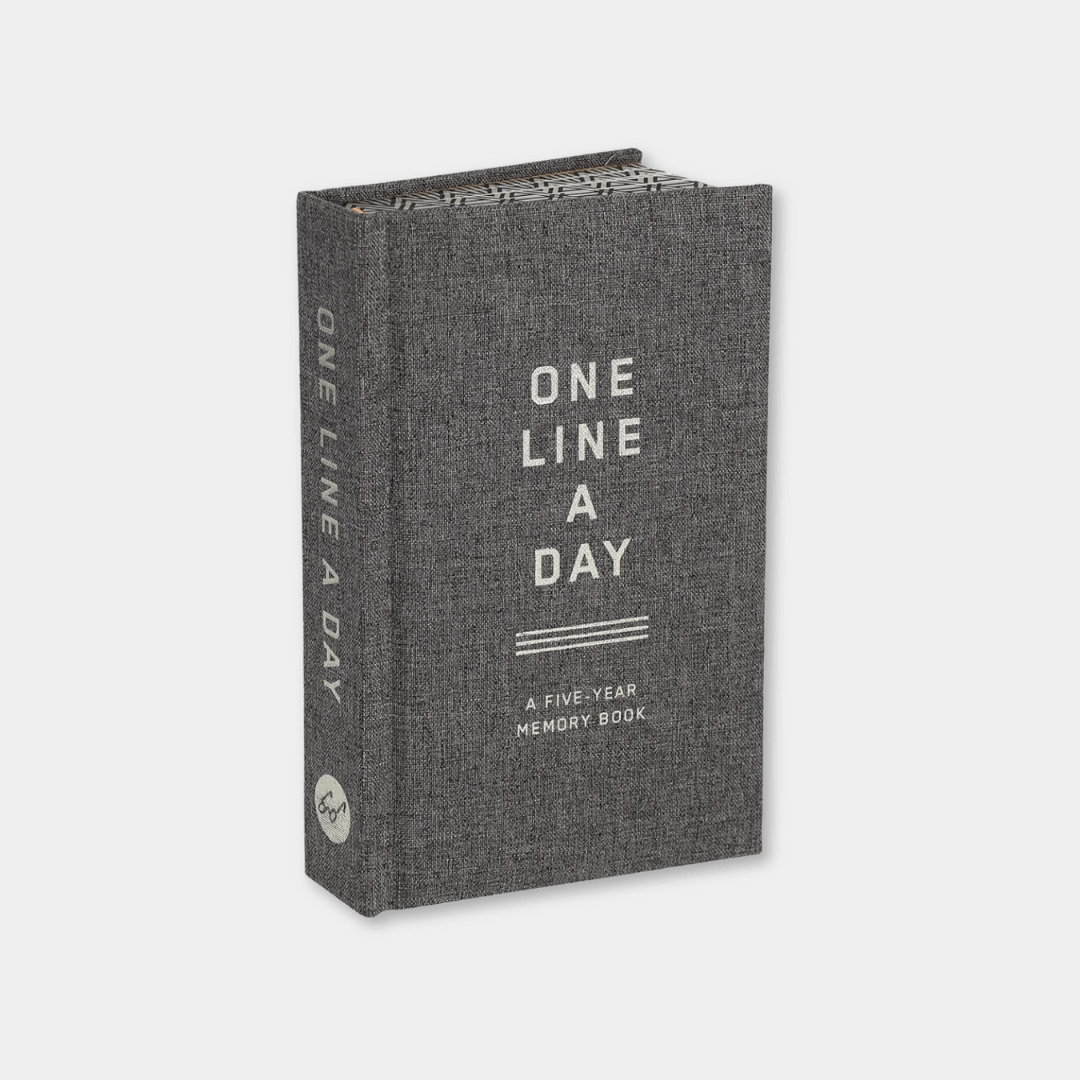 Charcoal Canvas One Line A Day Diary