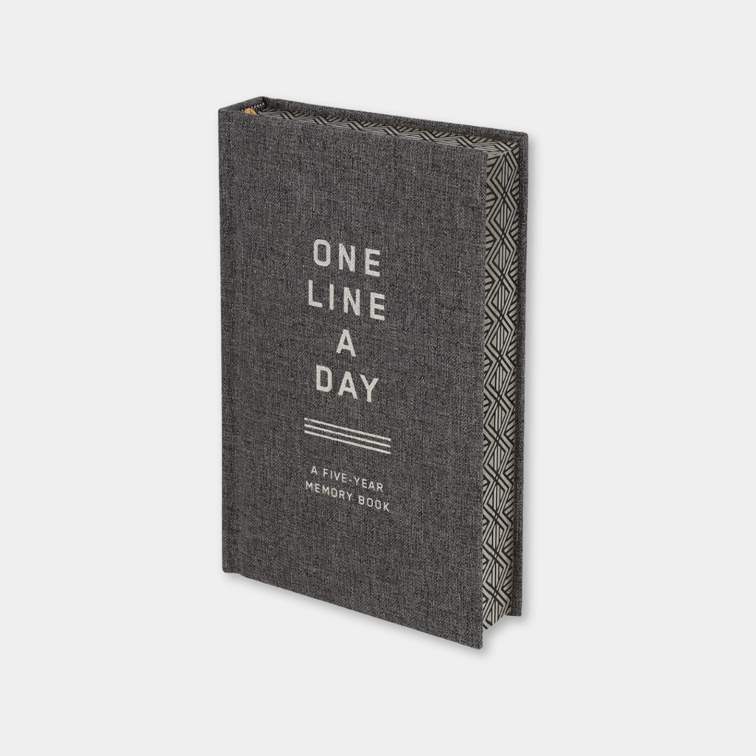 Charcoal Canvas One Line A Day Diary