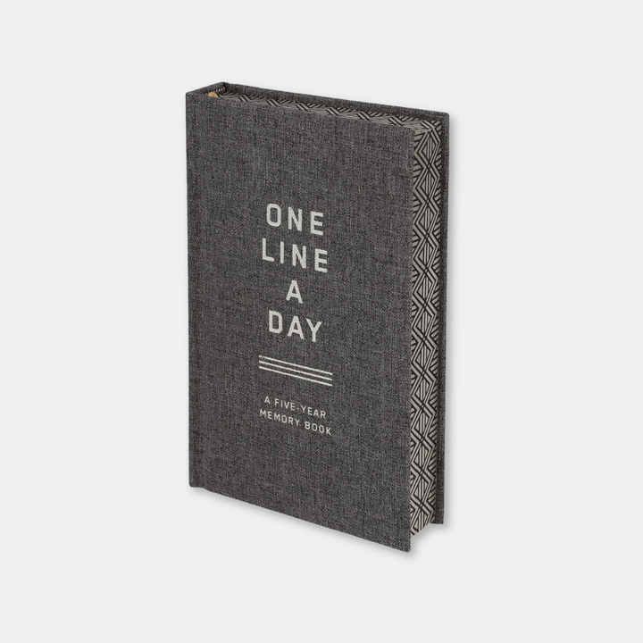 Charcoal Canvas One Line A Day Diary