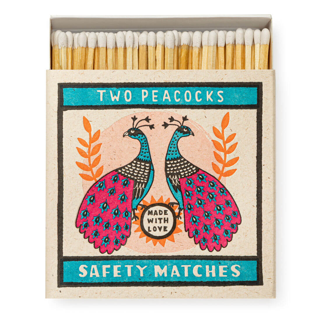 Two Peacocks Box of Matches