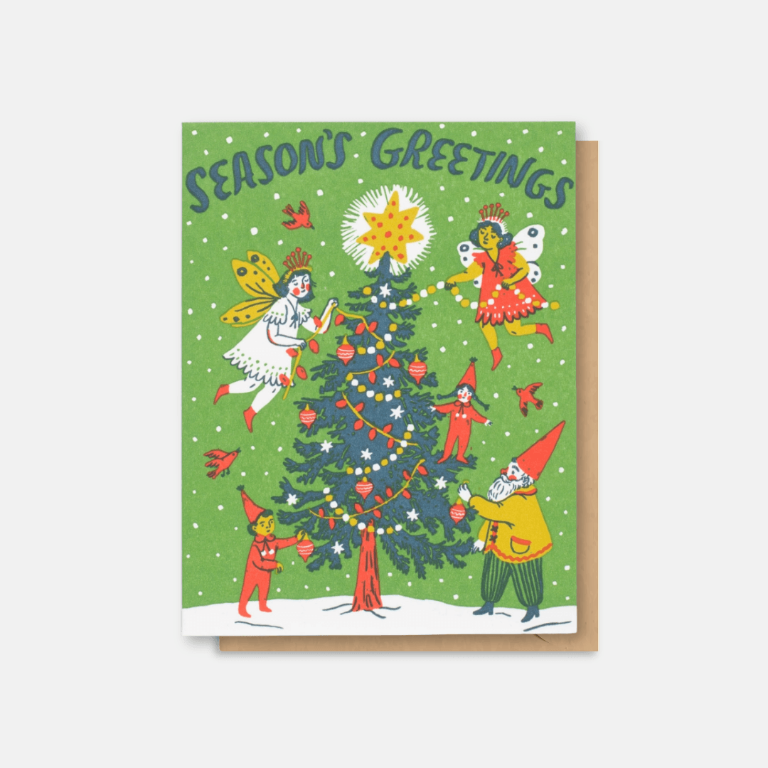 Christmas Fairies Christmas Greeting Card
