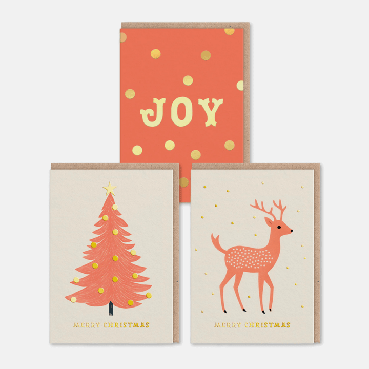 Christmas Icons Greetings Cards 9 Pack