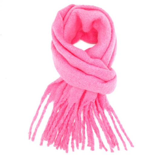 Chunky Hot Pink Scarf
