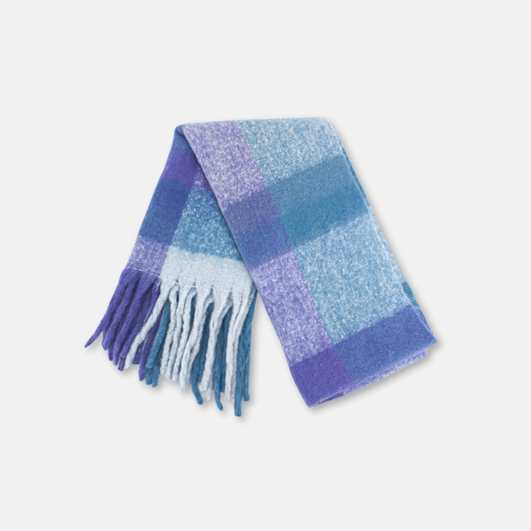 Chunky Blue & Purple Scarf