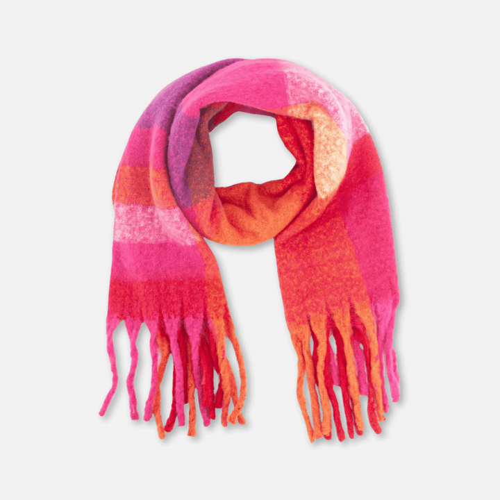 Chunky Pink Orange Scarf