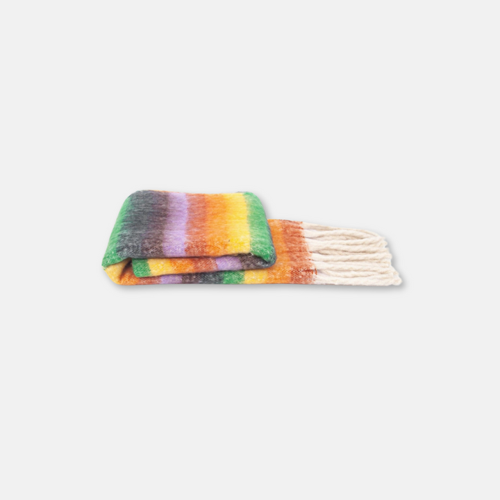 Chunky Rainbow Stripe Scarf