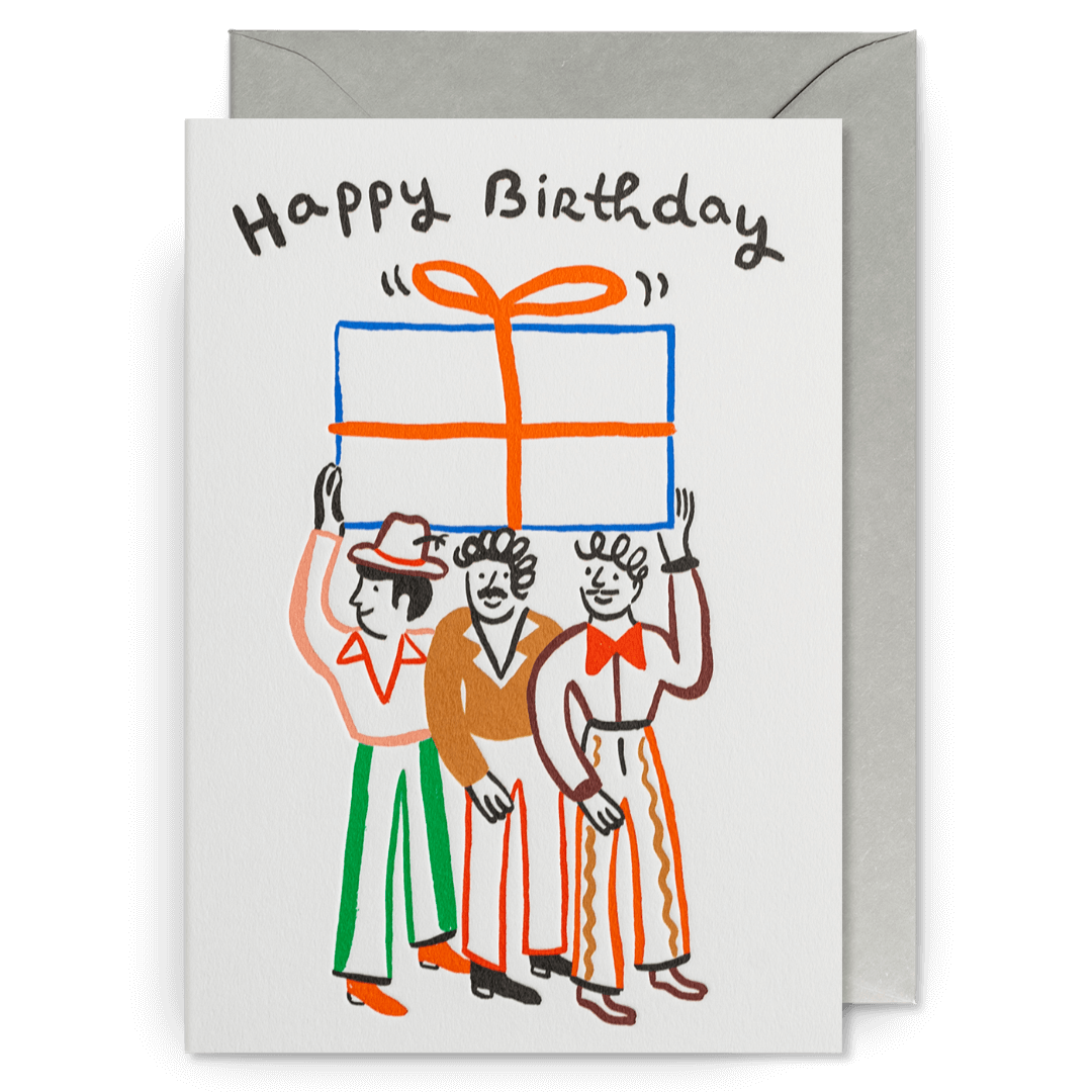 Dudes Birthday Greetings Card