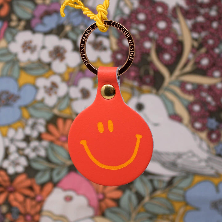 Feeling Lush Smiley Face Key Ring