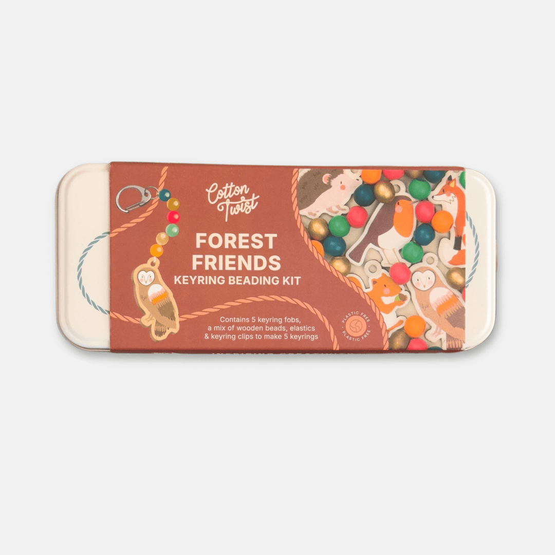 Forest Friends Keyring Beading Tin