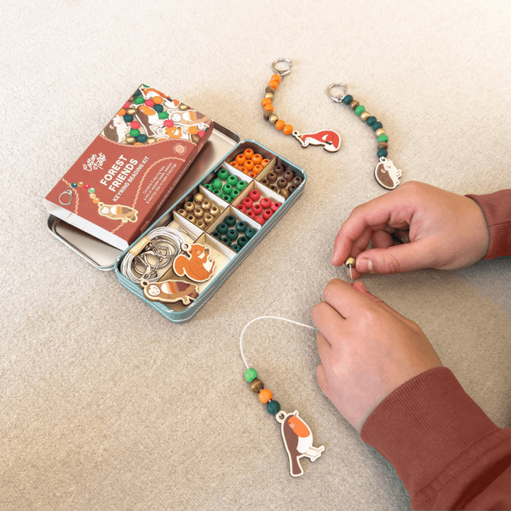 Forest Friends Keyring Beading Tin