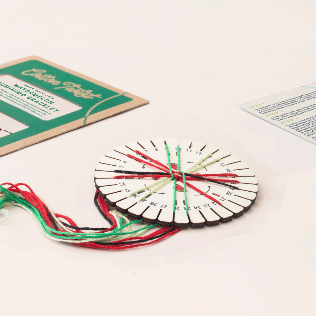 Make Your Own Watermelon Kumihimo Bracelet Kit