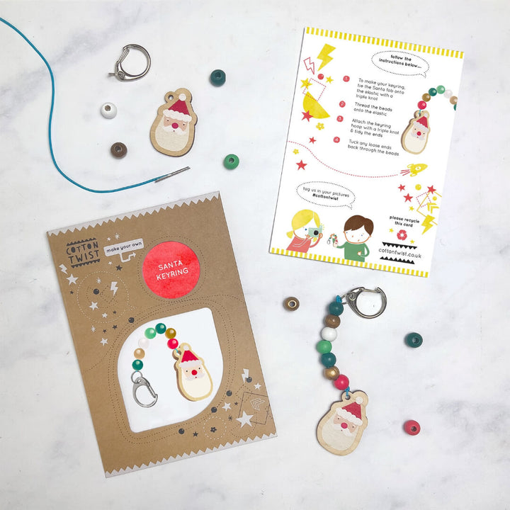 Make Your Own Santa Keyring Kit