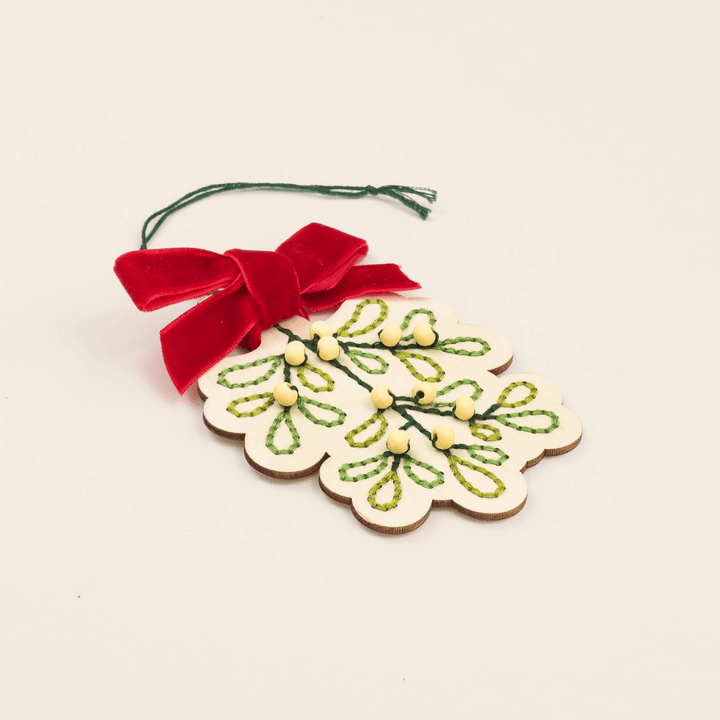 Make Your Own Stitched Mistletoe Decoration Kit