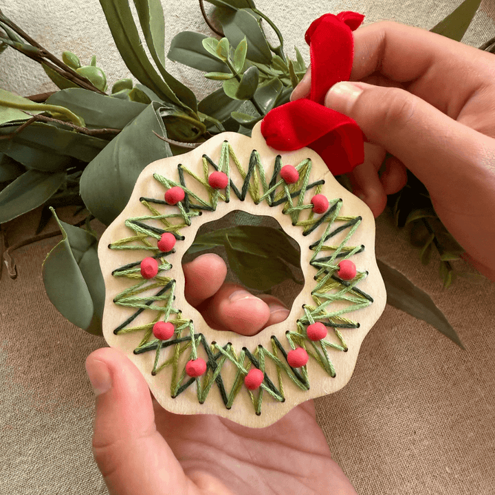 Make Your Own Stitched Wreath Decoration Kit