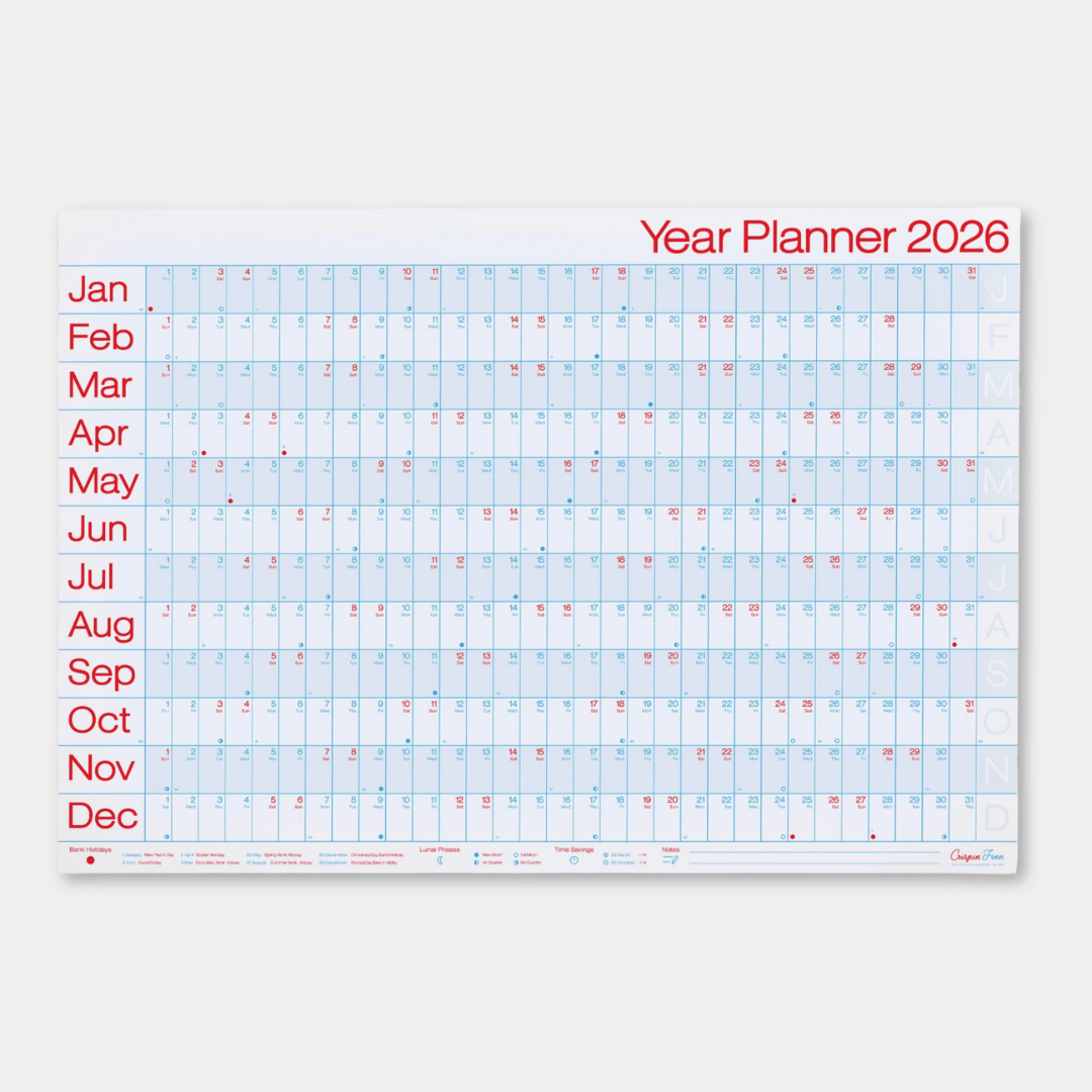 Crispin Finn 2026 Wall Planners
