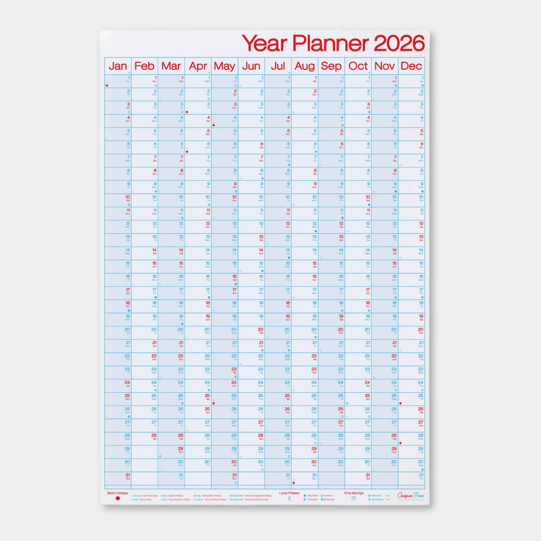 Crispin Finn 2026 Wall Planners