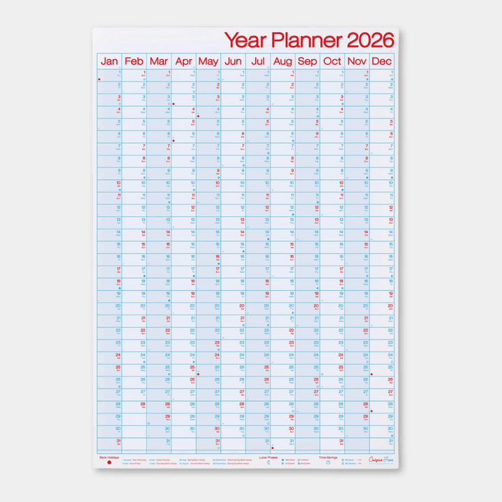 Crispin Finn 2026 Wall Planners
