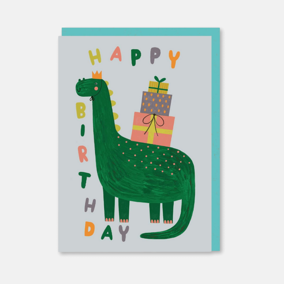 Cute Dinosaur Birthday Greetings Card