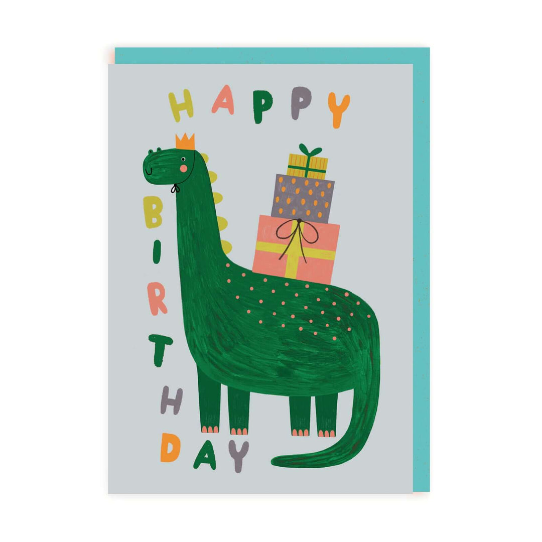 Cute Dinosaur Birthday Greetings Card