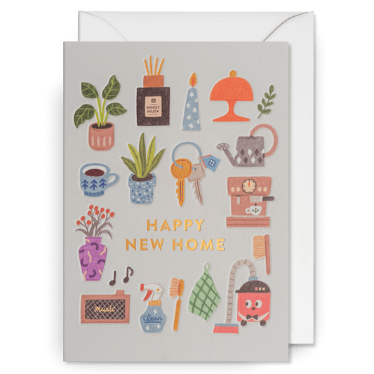 Cute New Home Greetings Card