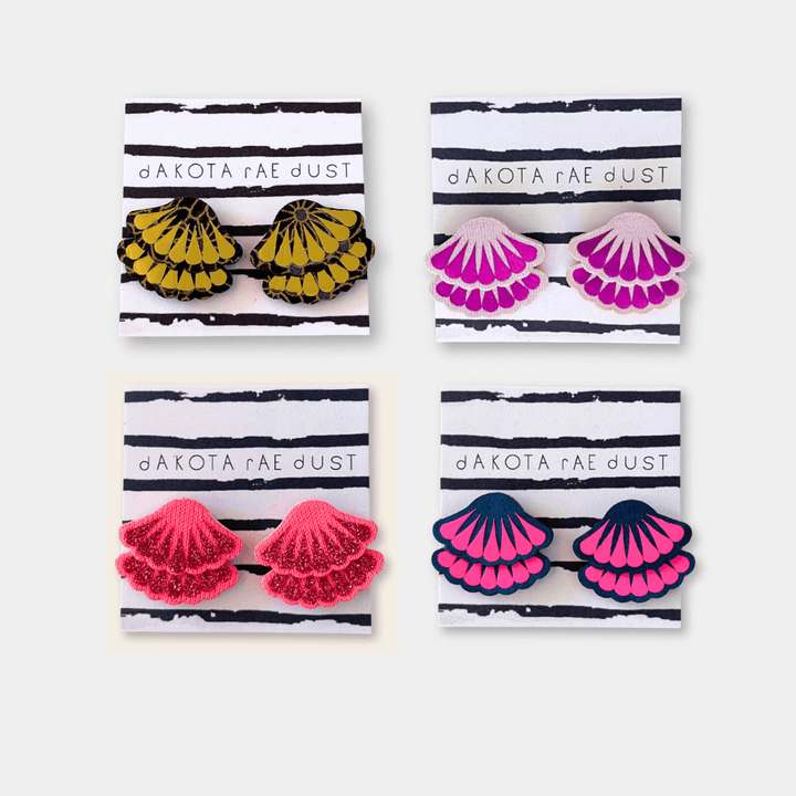 Tiered Frill Stud Earrings
