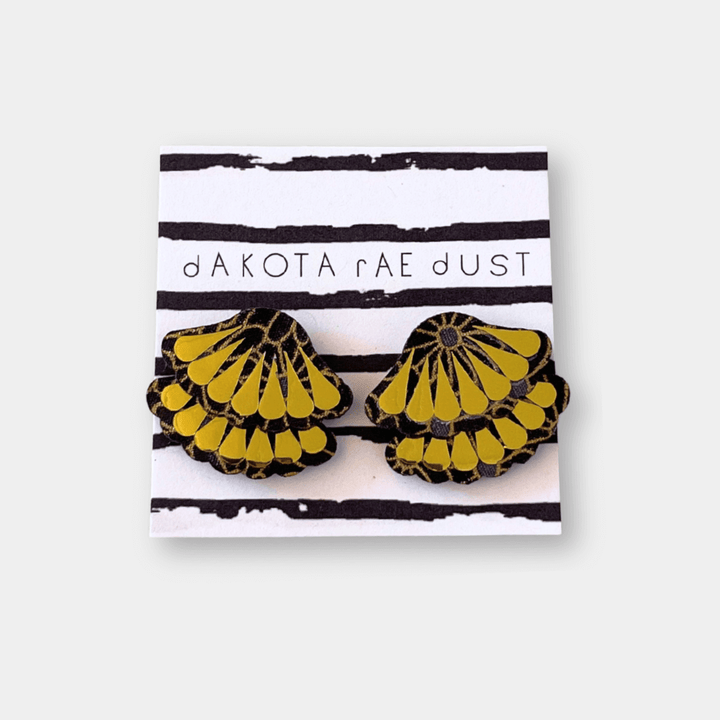 Tiered Frill Stud Earrings