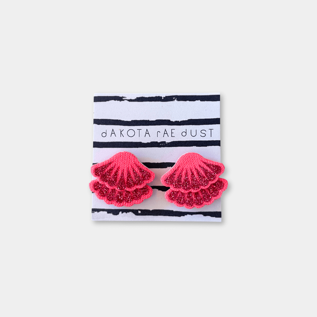 Tiered Frill Stud Earrings