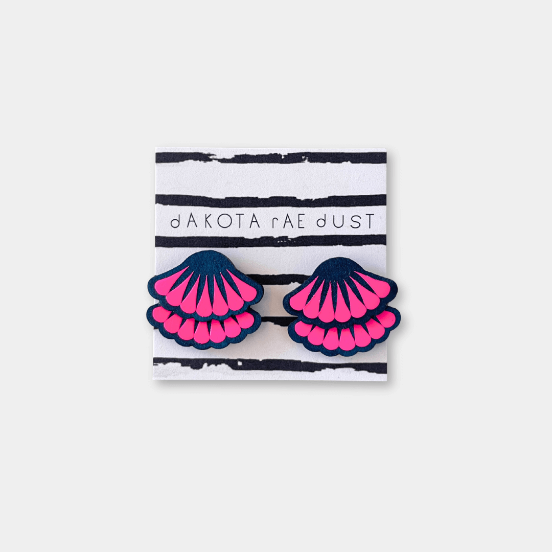 Tiered Frill Stud Earrings