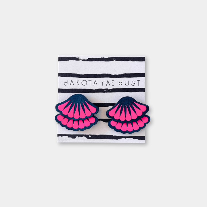 Tiered Frill Stud Earrings