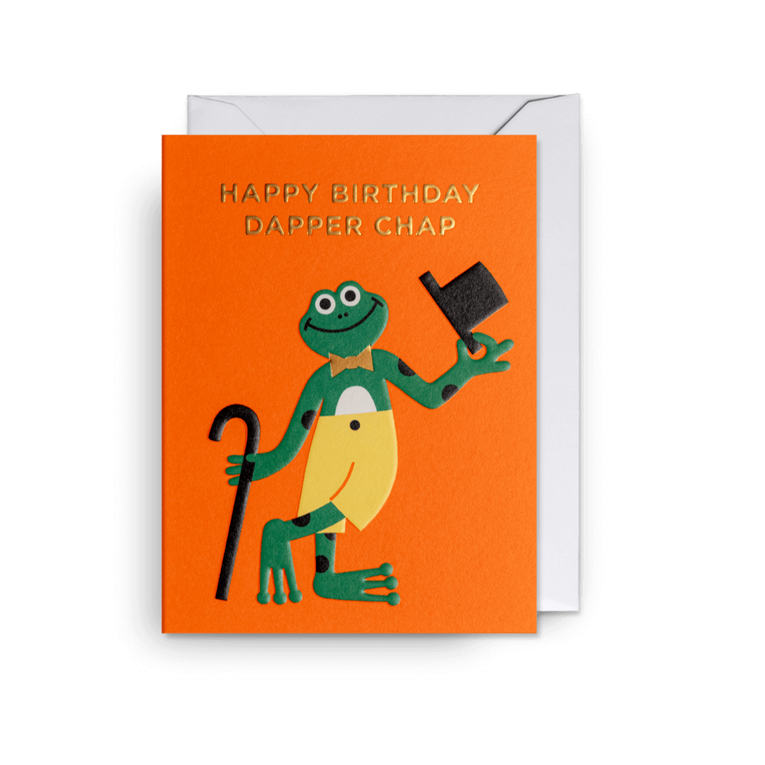 Dapper Chap Birthday Mini Greetings Card