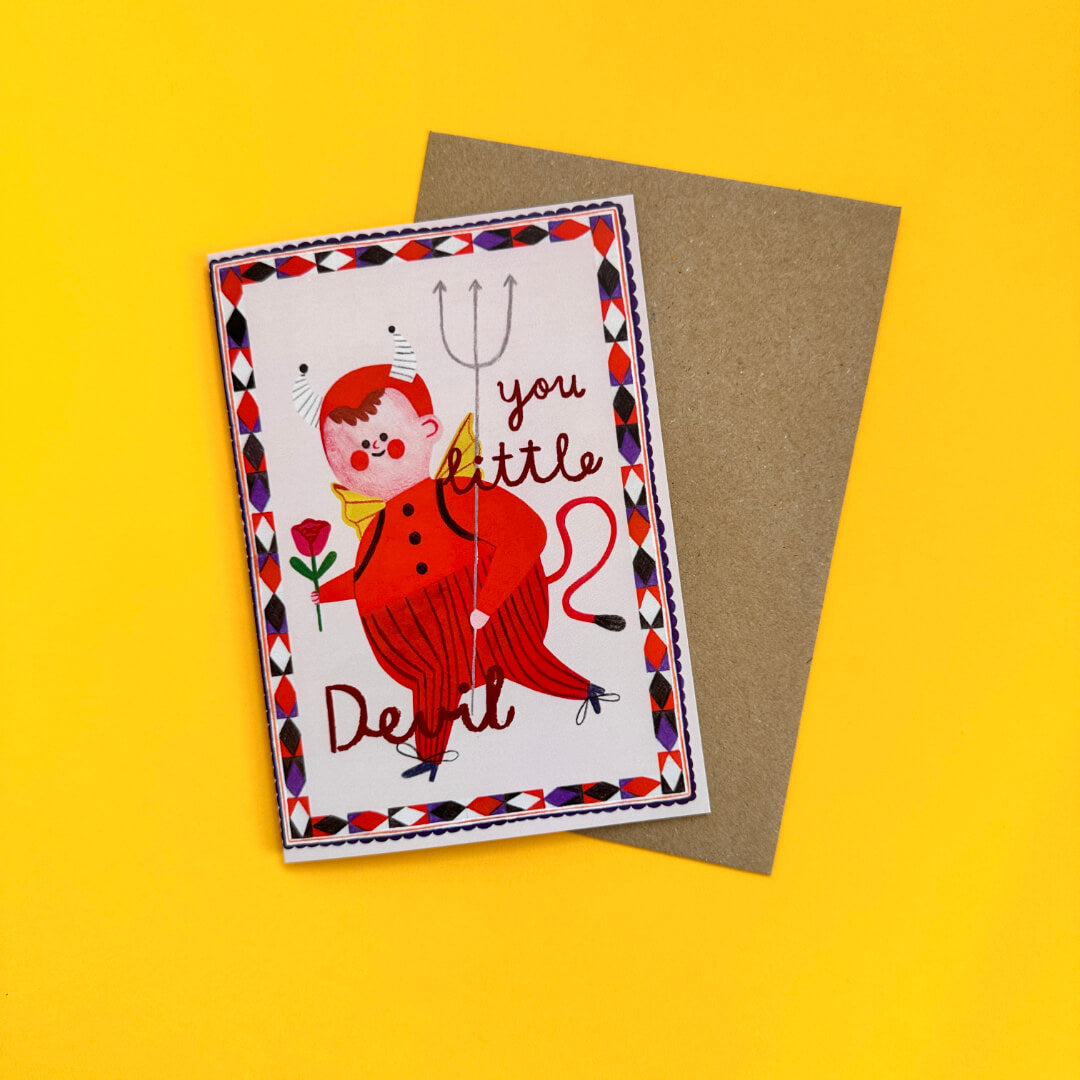 You Little Devil Greetings Card