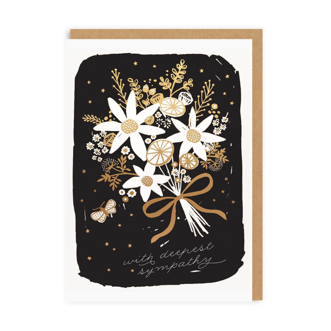 Deepest Sympathy Bouquet Greetings Card