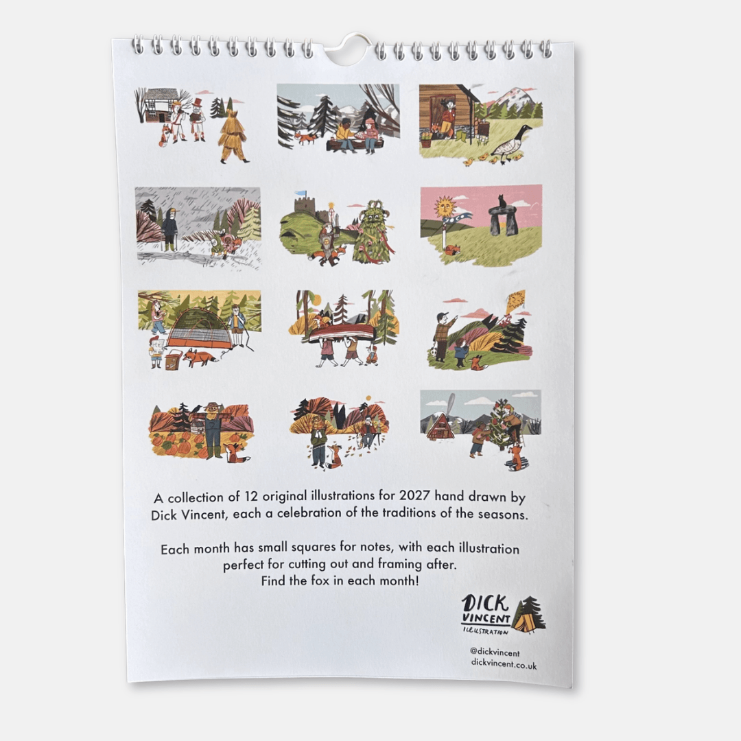 Dick Vincent Illustration 2027 Calendar