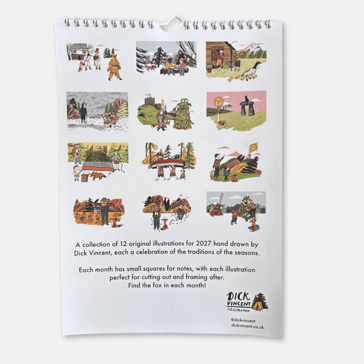 Dick Vincent Illustration 2027 Calendar