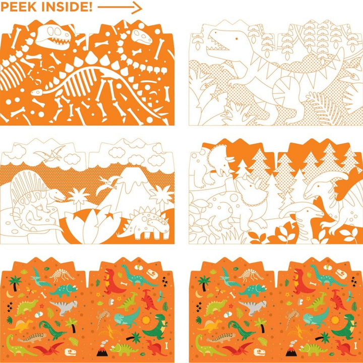 Dinosaur Colouring Book & Stickers