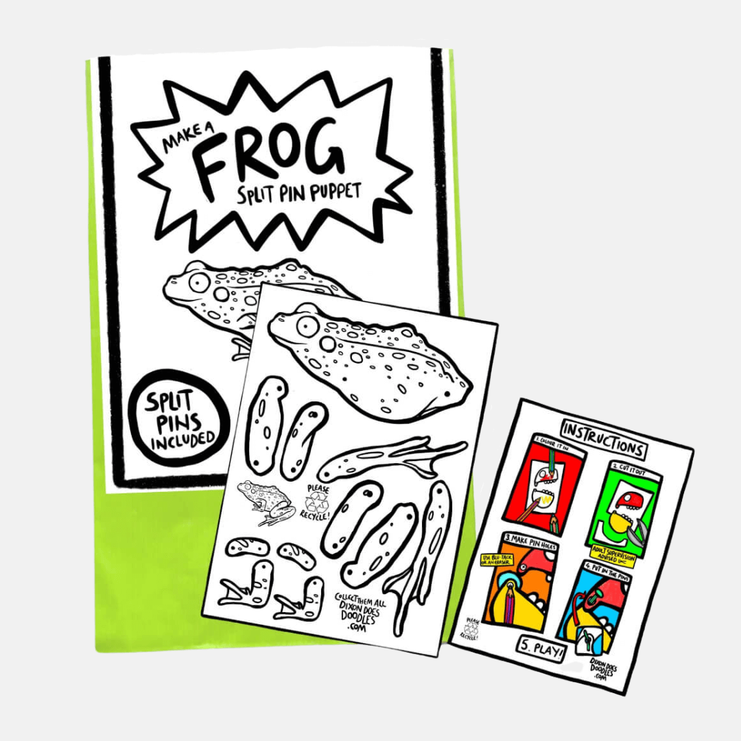Frog Pin Puppet Kit
