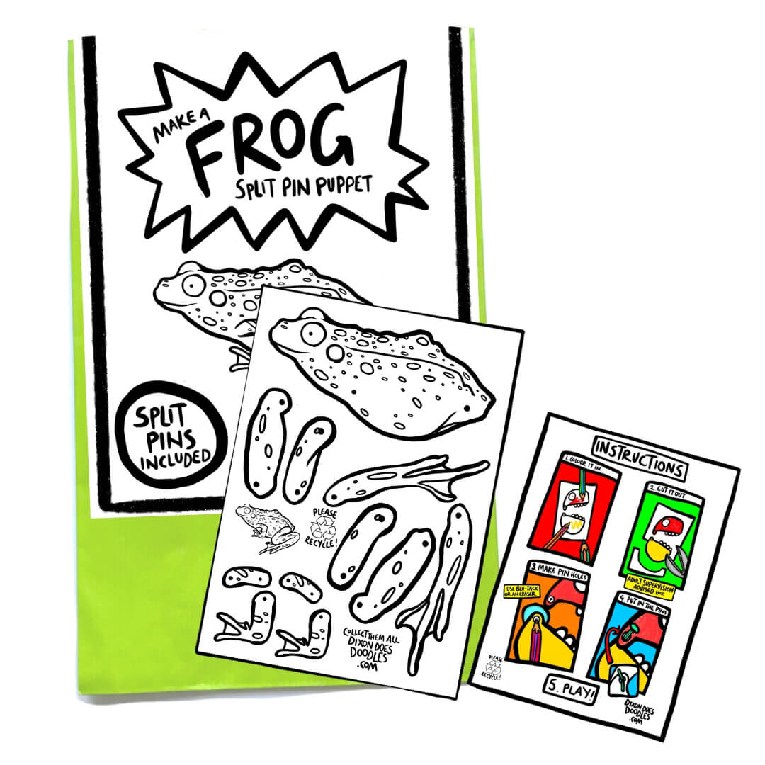 Frog Pin Puppet Kit